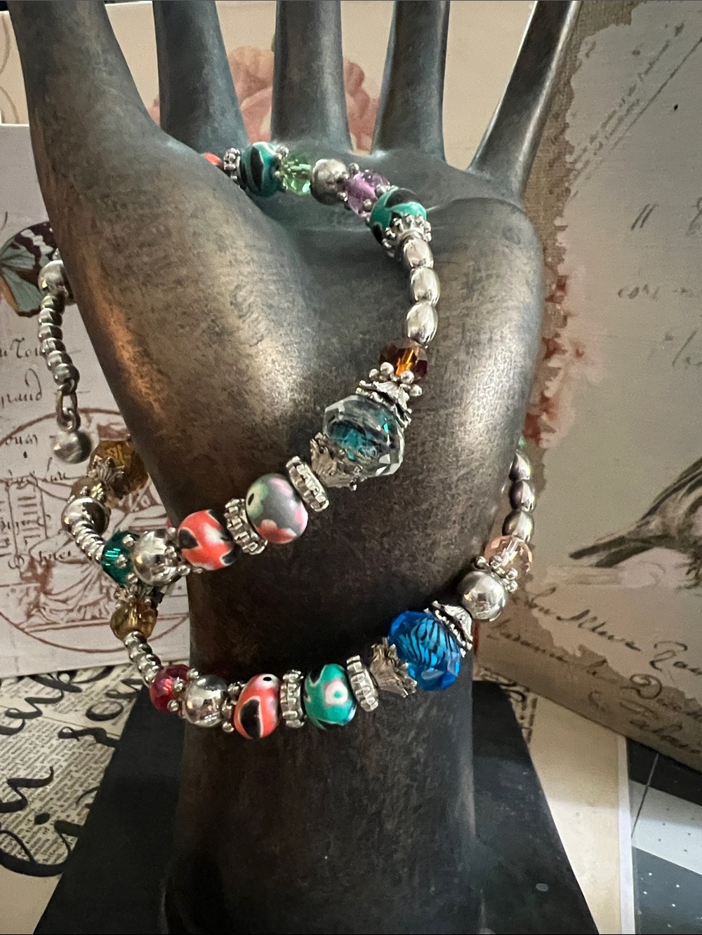 Boho Multicolor Beaded Wrap Bracelet - Women's Jewelry